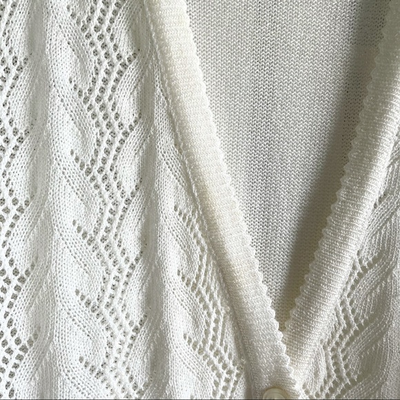 Vintage Made in Italy Crochet Cardigan Sweater - Picture 6 of 15
